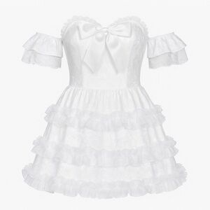 Widow “Sweet As Sin” Mini Dress + Lace Headband (by Dolls Kill)